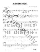 Afikoman Mambo piano sheet music cover
